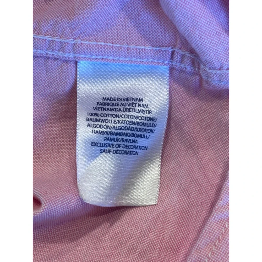 Ralph Lauren Kids Pink Oxford Button Down Shirt Size 12 Long Sleeve Pony Logo